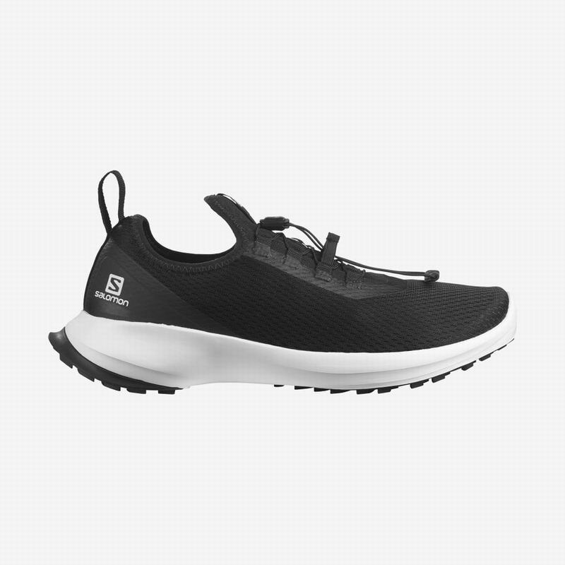 SALOMON UK SENSE FEEL 2 - Mens Trail Running Shoes Black/White,AZIK91048